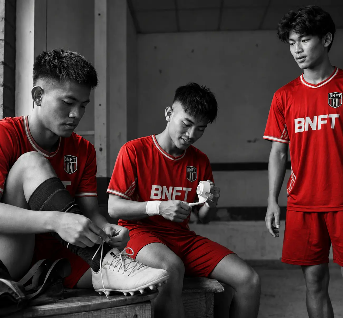 BNFT footballers preparing for competitive match play